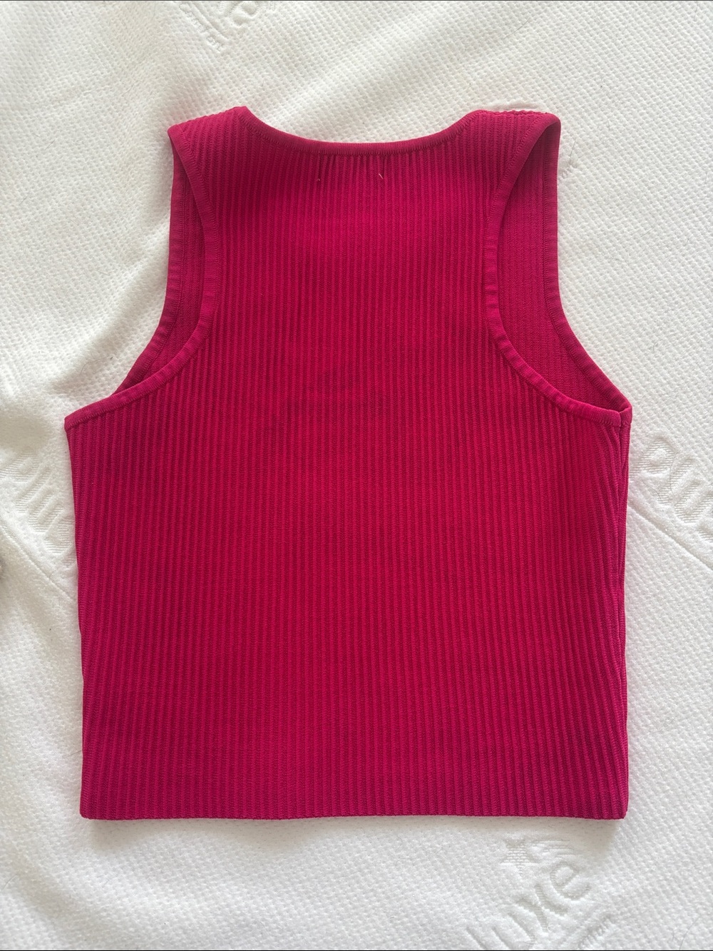 Altar'd State Hot Pink Ribbed Tank - Picture 3 of 3